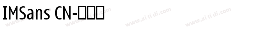 IMSans CN字体转换